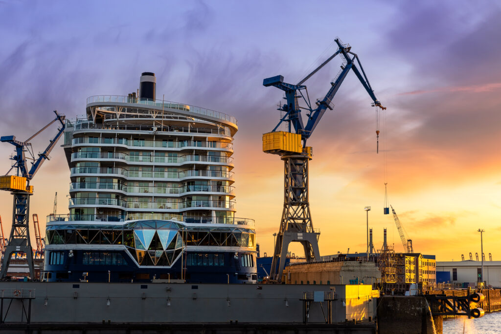 ship in port - ship repairs Sweden - Scandinavia